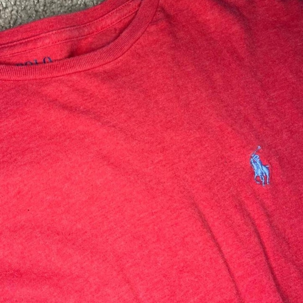 Red Polo Ralph Lauren long sleeve shirt in a M